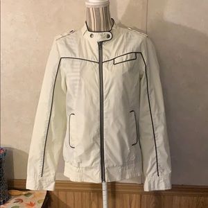 Ben Sherman white moto jacket size large